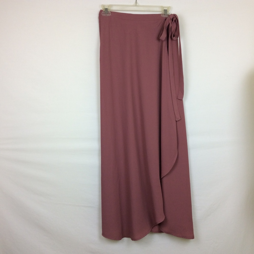 Women's Mauve Wrap Around Skirt